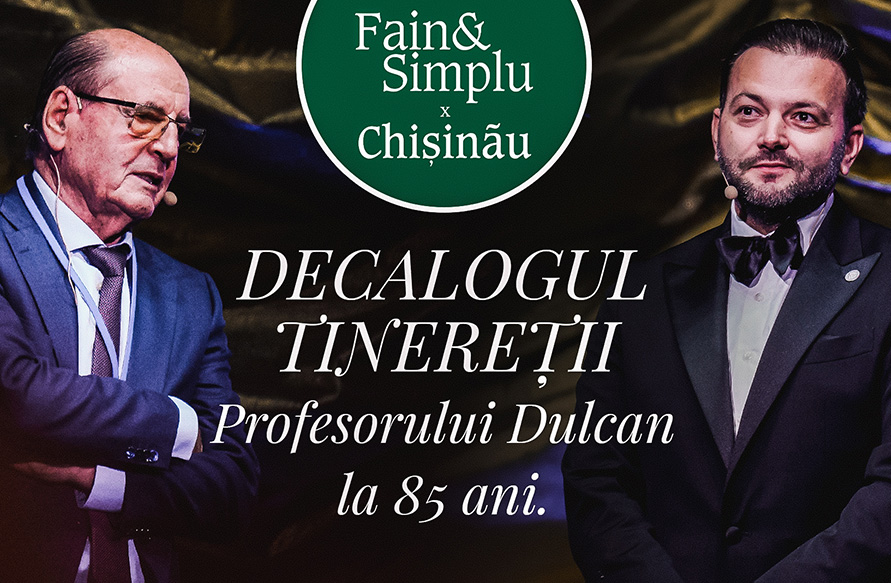 prof. univ. dr. Dulcan la Fain & Simplu Chișinău